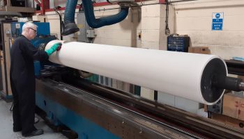 Large Rubber Covered Laser Engraved (TPI) Roller