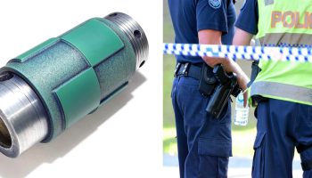 Rubber covered laser engraved roller to print Police incident strip tape