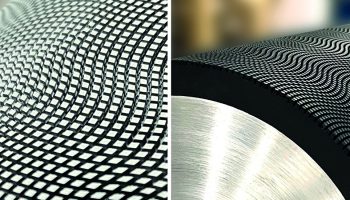 new laser engraved embossing roller by North West Roller Services Ltd